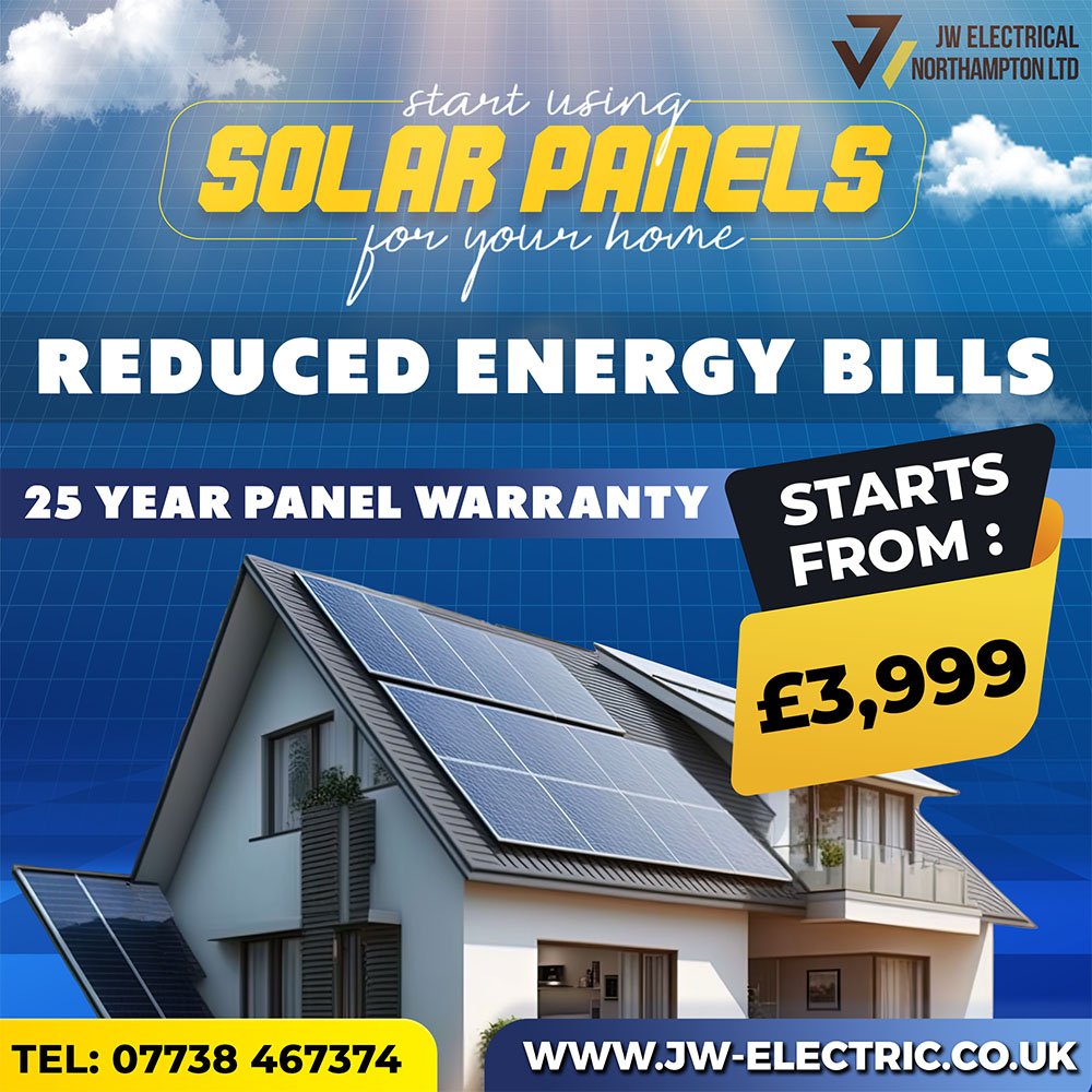 Solar Panel Installation and Battery Storage Milton Keynes - Northampton Electrician